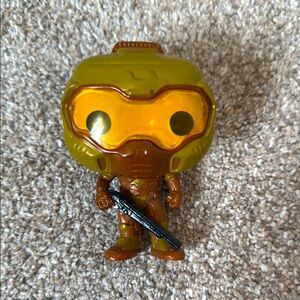 DOOM Gold Space Marine Funko Pop #90 GameStop Exclusive Loose Vinyl Figure